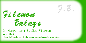 filemon balazs business card